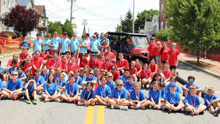 Participants in the 25th Port Jervis Soap Box Derby.