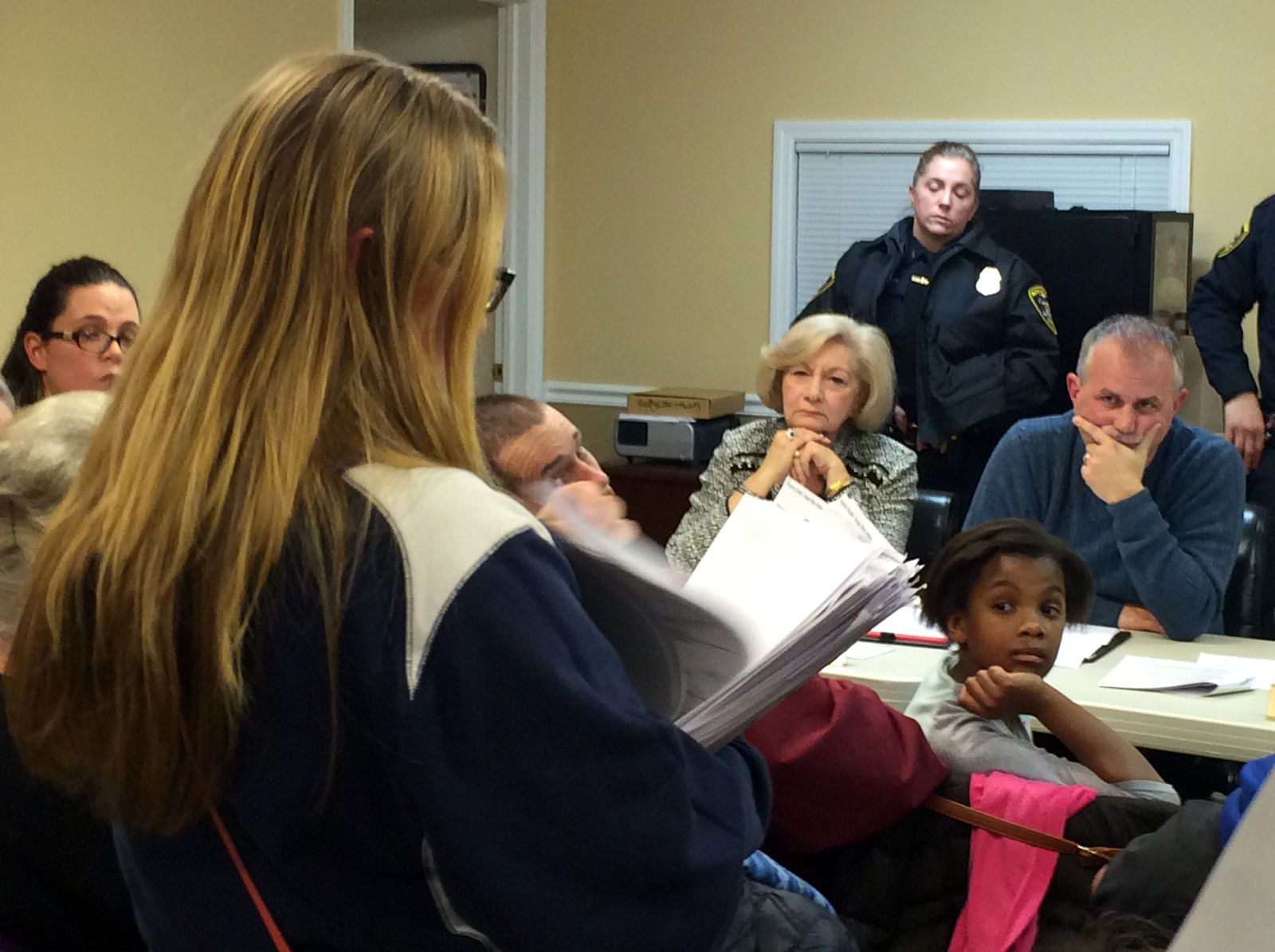 Large crowd protests housebuying spree in South Blooming Grove