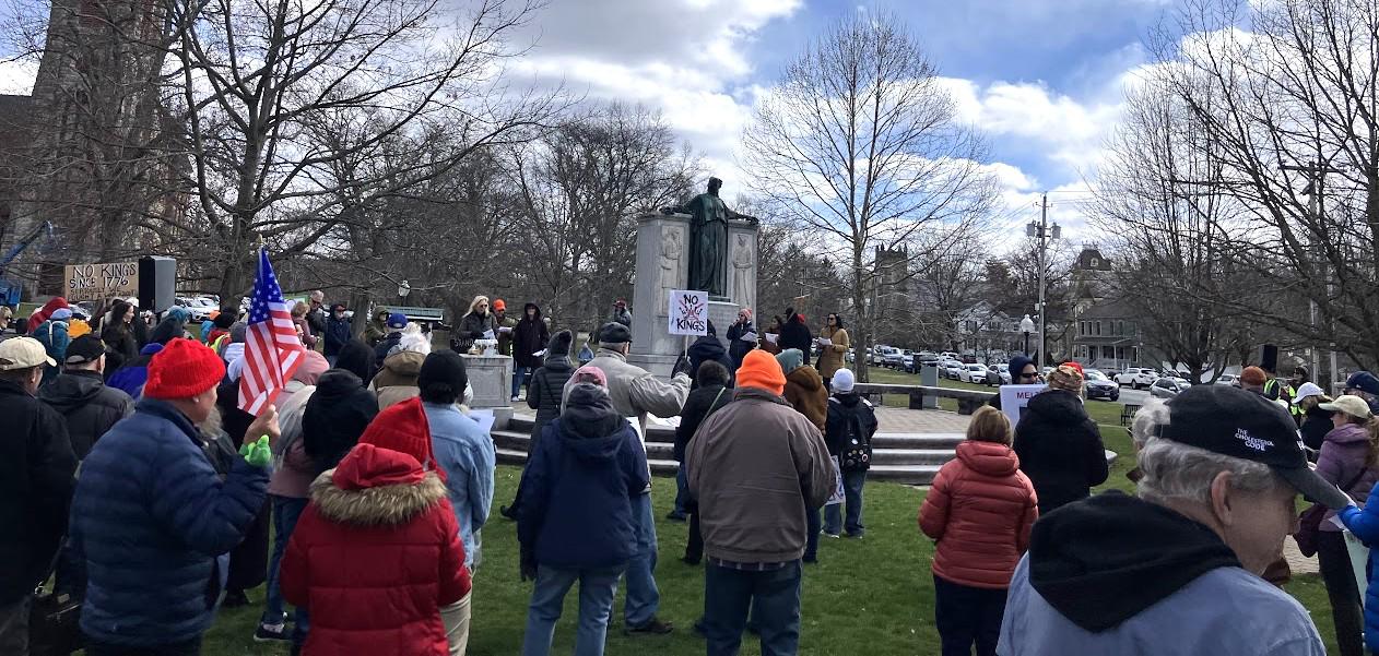 Community rallies at No Kings protest in Goshen