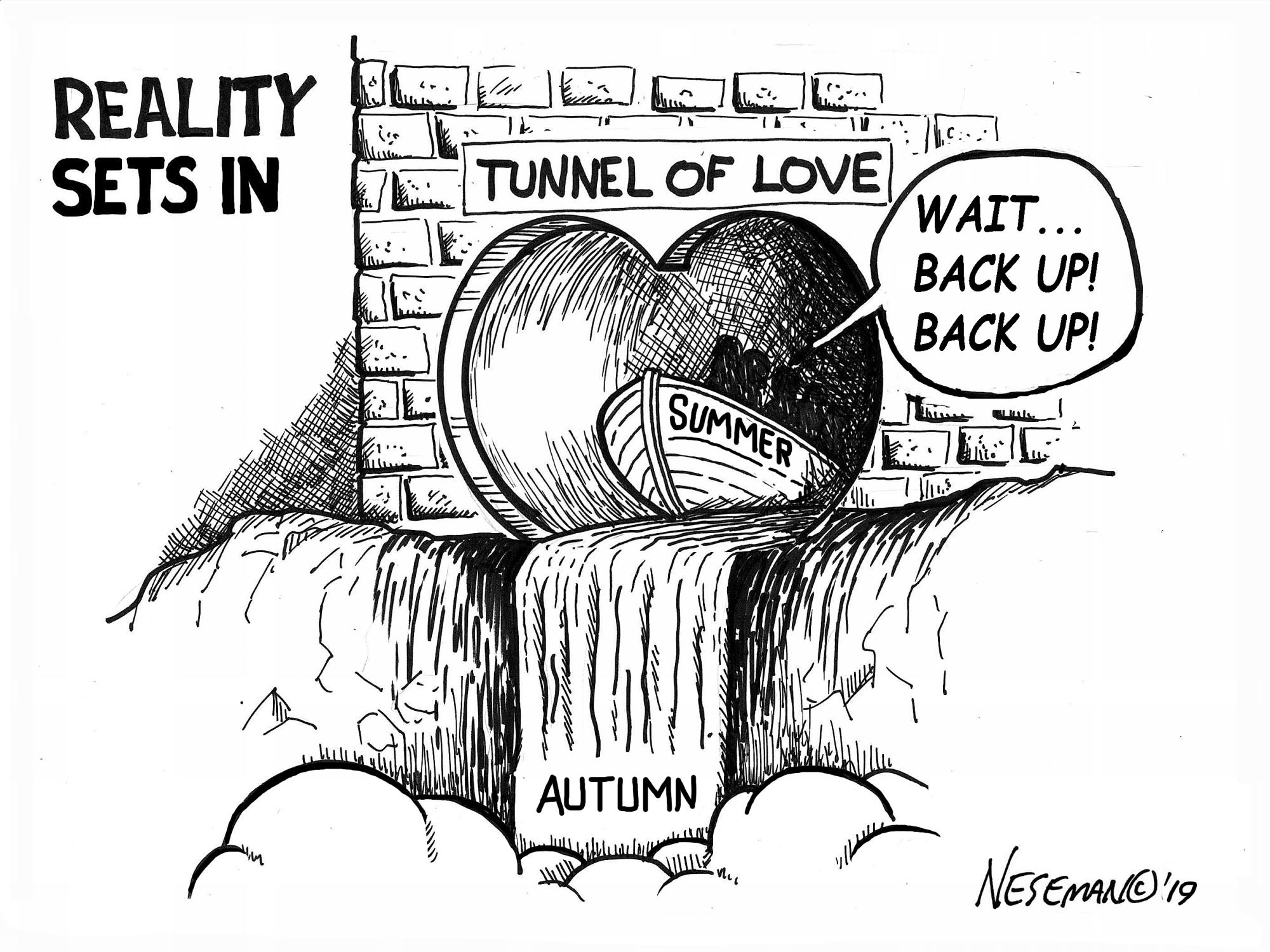 Cartoon TUNNEL OF LOVE